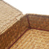 Set 2 DOKOT Flat Seagrass Storage Bins with Lid, Wicker Basket for Shelf Organize, of (Small+Large)