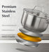 KOCH SYSTEME CS 2QT Stainless Steel Saucepan with Lid, Premium Induction Pot, Easy to Clean