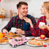 Hooqict Pink Valentines Day Mini Metal Truck with Flower Basket Romantic Love Heart Truck for Valentine's Day Gifts