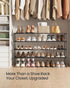 4-Tier 25-30 11.8 46.1 28.4 Inches, ULSA034B01 SONGMICS Shoe Rack, Shoe Organizer, Metal Storage Shelf, Upright