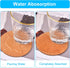6" Cork Coasters, Round Cork & Plastic Plant Saucers for Gardening, Absorbent Cork Mat for Drinks, Set of 2