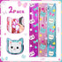 2 Pack 3.3 6.6 Tiamon Cat Dollhouse Party Decorations x Ft Foil Fringe Curtains Cute Cat Birthday Backdrop Tinsel