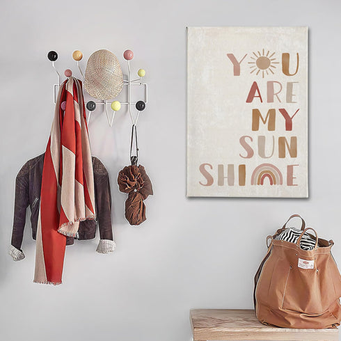 Room(16x24 Inch) PHAMTE Wall Art You Are My Sunshine Wall Decor,Boho Nursery Decor,You Are My Sunshine Boho Sun