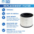 Fette Filter - Filter Compatible with BISSELL MYair Pro Hub and Plus Air Purifier Replacement HEPA and Carbon Filter Part # 3069 and 3389 - Pack of 1