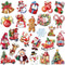 24 Pieces Christmas Refrigerator Magnets, Decorative Santa Claus Gnome Snowflake Stickers for Car, Fridge, Mailbox Decor