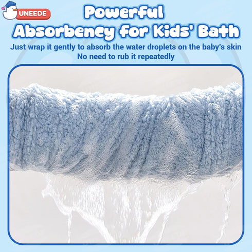 3-10,Kids 31 47 UNEEDE Blue Elephant Bath Hooded Towel for Kids,Extra Soft and Fast Drying Poncho for Toddlers Age