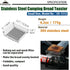 CAMPINGMOON Bread Toaster for Camping Stove, 304 Stainless Steel, Small Size US-1312