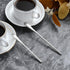 Set of 4 Silver Stainless Steel Coffee Stirrers, 5 Inch Cocktail Beverage Iced Tea Mixing Spoon