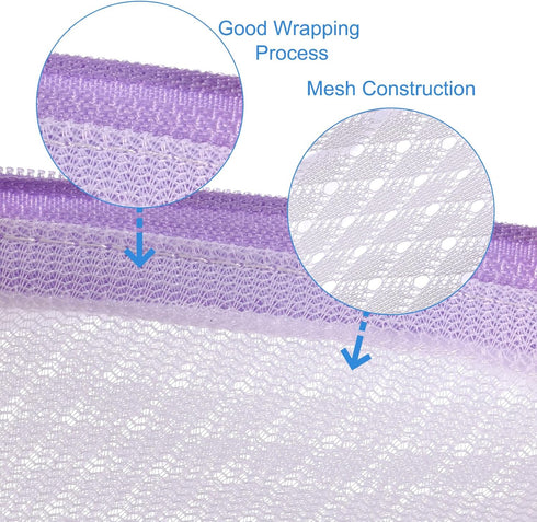 uxcell Shoes Washing Bag, 7.9 x 15 Inch Cylinder Mesh Laundry Bags for Sneakers and Delicates