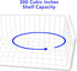 Southern Homewares 15-Inch White Wire Under-Cabinet Hanging Basket Shelf Organizer for Kitchen, Pantry, Bathroom