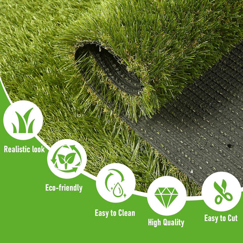 CooRug 30 17 Inches Fake Grass, x Artificial Grass for Dogs, Realistic Turf for Indoor Outdoor Door Mat Balcony Patio