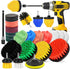 Drill Brush Attachment Set: 30Pcs Scrubber Brush Kit for Bathroom, Tub, Tile Cleaning