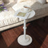 Elegant White Small Round Side Table for Limited Spaces