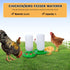 Set 1L Chicken Feeder and Waterer no Waste Chick Feeder and Waterer Kit Chicken Water Feeder Poultry Waterer Baby Chick