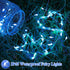 6-Pack Lights-7FT 20 Lakumu Fairy Lights Battery Operated String LED,Waterproof Silver Wire Firefly Lights for Mason