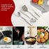 Stainless Steel Cooking Utensils Set, 4-piece Kitchen Utensil Set with Non-Stick and Heat Resistant Features