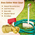 3/4 NPT3/4 GHT3/4 Hose Bib Outdoor Water Spigot, Female x Male Brass Outside Faucet, Water Hose Valve, Garden/Yard Hose