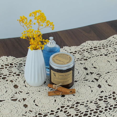 15 60 inch kilofly Handmade Crochet Cotton Lace Table Runner Tablecloth, x