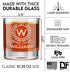 Personalized Whiskey Glass, Engraved Monogram Rocks Cocktail Glass, 10.25 oz Custom Bourbon Gift for Men