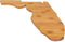 Camco 53111 Bamboo Cutting Board, Florida-Shaped, Moisture Resistant for Kitchen Use or Wall Decoration