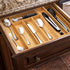 Bamboo Drawer Organizer Expandable Cutlery Tray Adjustable Utensils Holder 5-7 Compartments Wood Drawer Dividers Organizer for Storing Silverware, Flatware, Knives in Kitchen, Bedroom, Living Room by simpdecor