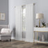 No. 918 Genevieve 2-pack Linen Weave Sheer Grommet Curtain Panel Pair, 50" x 84", White