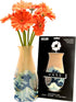 MODGY Expandable Flower Vase - Decorative Plastic Vases for Centerpieces, Dining Table Decor, The Great Wave