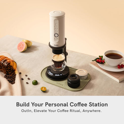 2kg/0.1g OutIn Claro Portable Coffee Scale, Espresso Scale Accurate Measurement, Pour Over Coffee Scale Multiple Modes