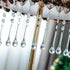 10pcs 5.3" H&D Crystal Raindrop with Octagon Beads Chandelier Prisms Pendants Lamp Curtain DIY Suncatcher Parts (Clear)