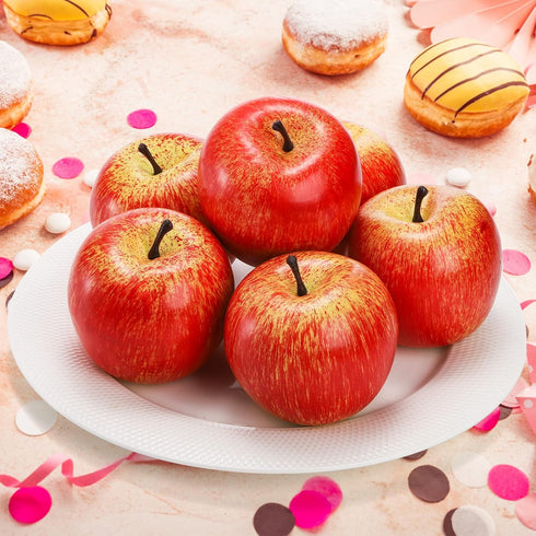 20 ZEAYEA Pcs Artificial Apples, Decorative Fake Apples for Decoration Lifelike, Realistic Fake Fruit Apples for Home
