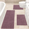 Upgrade 3 Pieces Extra Large Mauve Bathroom Rug Set, Ultra Soft Thick Absorbent Non Slip Chenille Bath Mats
