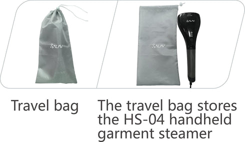 SALAV HS-04/T 1000W Hand Held Garment Steamer - Quick Steam with Dual Settings (Black)