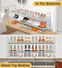 SLEEPING LAMB 2-Tier Long Shoe Rack Organizer, Stackable Wide Shoe Shelf Holds 18-Pairs for Bedroom Entryway