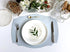 Premium Silicone Placemats, Set of 2, Misty Blue