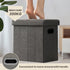 16.5x16.5x10.6in COSYLAND Ottoman with Storage Collapsible Fabric - Footrest Foot Stool for Room, Slim Tall Folding