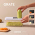 CAROTE Mandoline Slicer Vegetable Chopper with Container, Food Chopper Vegetable Cutter, Cheese Graters, Dicer