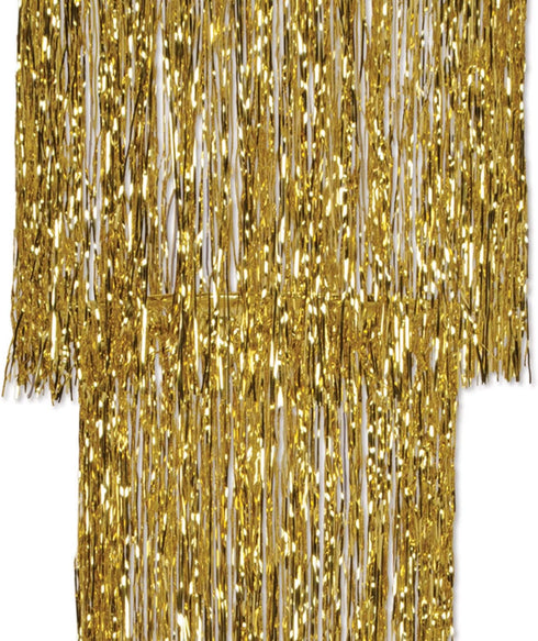 4-ft 3-Tier Shimmer (57510-GD) Beistle Chandelier, Gold