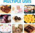 Silicone Candy Molds, 2 Pack 126-Cavity Mini Square Chocolate Molds for Gummy Jelly Truffles, Pralines, Caramels