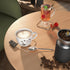 2 4'' 2 PCS Acrylic Coasters, Aesthetic Drink Coaster for Coffee Table, Clear Heat-Resistant Decorative Plates for Home