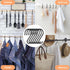 10 Pack Heavy Duty 5 Inch Large S Hooks for Hanging, Non-Slip Steel Metal Black Rubber S Hooks for Closet Plants