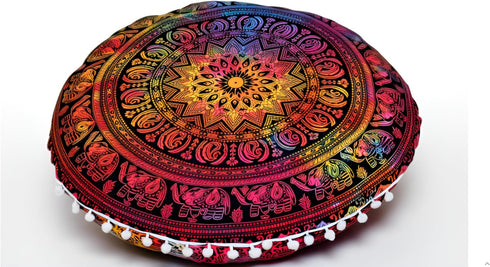 ICC Large Round seat Floor Cushion Chair Ottoman Cover Pouf Pillow Meditation