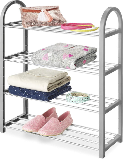 4-Tier Closet Whitmor Compact Shelves - Gray