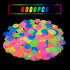 10000 pieces UV Neon Round Confetti - 5 Colors Neon Fluorescent Tissue Dot for Blacklight Party Supplies