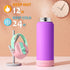 Fimibuke Kids Insulated Water Bottle - 18oz BPA-FREE Cup with Straw, Double Wall Vacuum Tumbler (2 Pack, Underwater