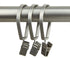 Rod Desyne Satin Nickel Curtain Pivot Rings for 1-Inch Rod, Set of 10