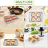 TeamFar Toaster Oven Pan with Rack Set, 9’’ x 7’’ x 1’’ Stainless Steel Baking Tray with Mini Cooling Grid Rack, 2pcs