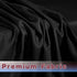 72 30 Inch 2 Pack 6 HolidayIdeas Fitted Black Tablecloths - x - Rectangle Table Clothes for Foot Tables, Polyester