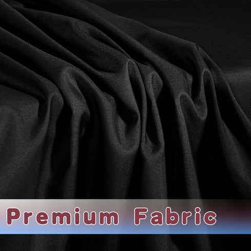 2 Pack 34 34 Inch HolidayIdeas Square Fitted Table Covers - x - Black Fabric Table Clothes Washable Tablecloth