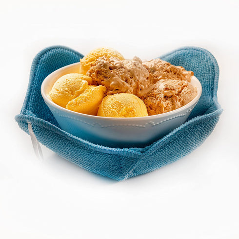 Microwave Bowl Cozy Huggers Set of 4, Durable Bowl Holder for Hot and Cold Dishes
