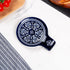 Porcelain Spoon Rest, Ceramic Utensils Holder for Kitchen Counter and Stove Top, Modern Farmhouse Decorative, Navy